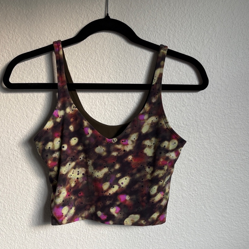 SOLD—Lululemon Olive Green Activewear Sports Bra Size 6